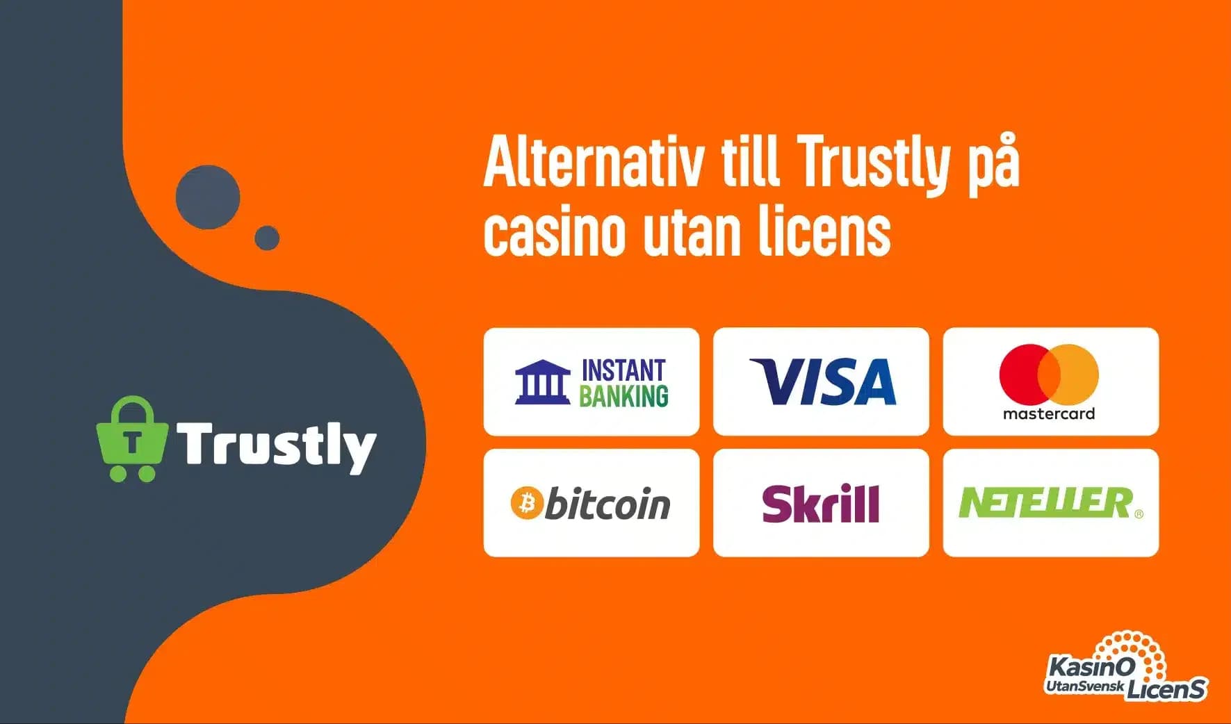 Bästa alternativen för casino utan licens med Trustly